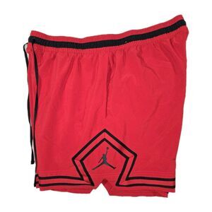 Mens Air Jordan DriFit Woven Diamond Basketball Shorts Red 2XL 34x5